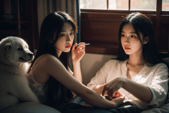 客堂能够选择耐磨的瓷砖或强化木地